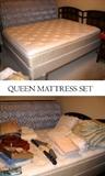 Queen Mattress set and blankets etc
