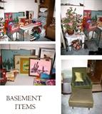 Retro chair and pictures etc.