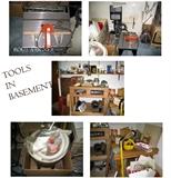 Tools and equipment in basement