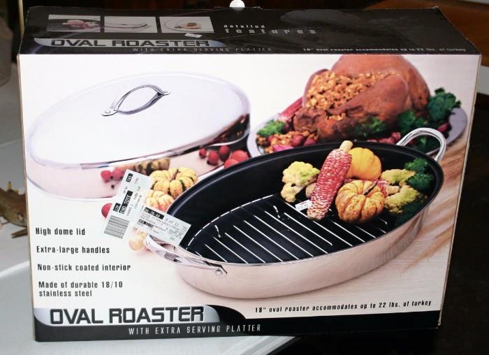 New in Box Oval Roaster 