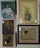 Small sample of original art. We have 100s of original works and prints, framed and unframed).