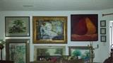 More original oils, Alice Hammell, Peggy Tilley, Janet Tillery, LaNeal Wilson, Dee Falls.  All local Birmingham artists