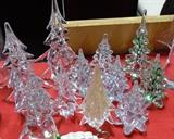 Great selection of glass Christmas trees