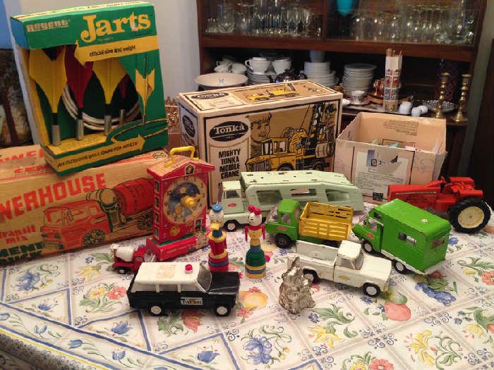Vintage toys in great shape..Many original boxes too!