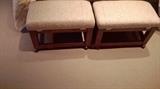 Two benches for the foot of a bed or......