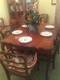 Dining table/6 chairs and matching china cabinet