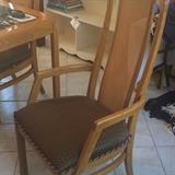 Glass top dining table/ 6 chairs