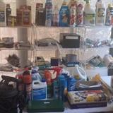 Many cleaning supplies