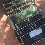 Glass top dining table/ 6 chairs