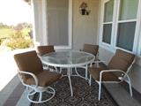 Patio table and chair set