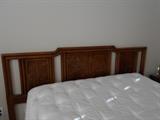 Asian Dynasty by Drexel Heritage king headboard. Also shown is portion of Sleep Numbers bed.