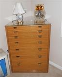 Drexel dresser. Deco Breeze Figurine Fan (owl) on top