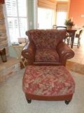 arm chair and ottoman 