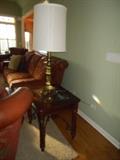 end table and lamp 