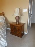 nightstand and lamp 