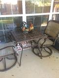 Patio table & 2 chairs