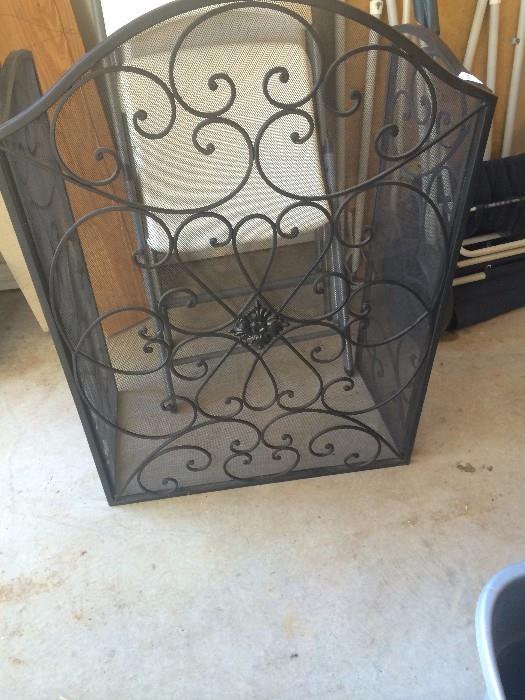 Black fire screen