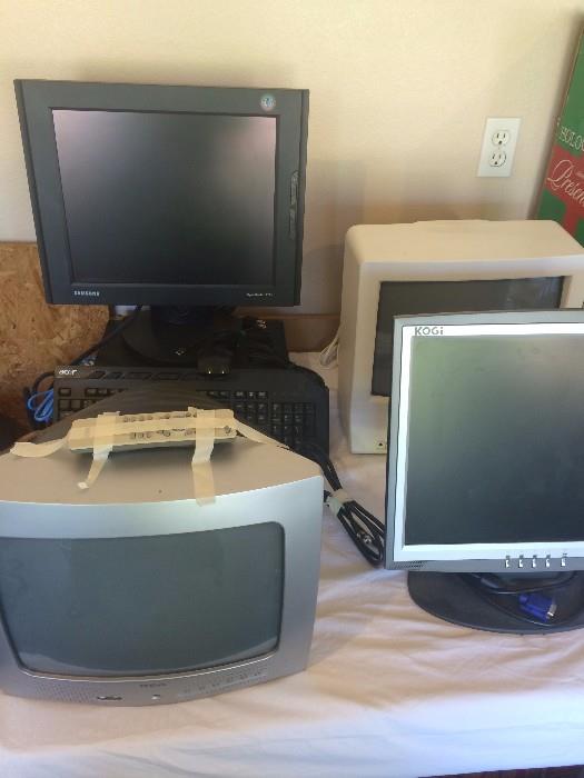 Several monitors