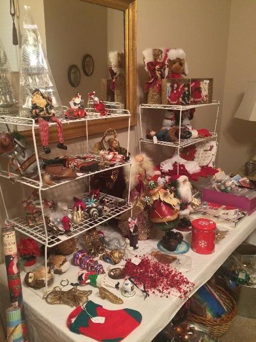 Great assortment of Christmas decorations