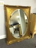 Antique gold mirror