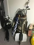 Golf clubs, bag
