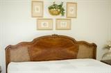 Bernhardt King Size Bed with Caning