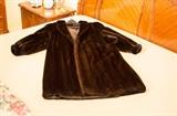 Full-length mink fur coat