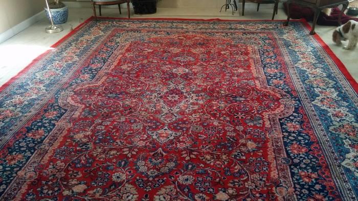 Another shot of the Persian Kerman rug - this is the light side of the rug. 