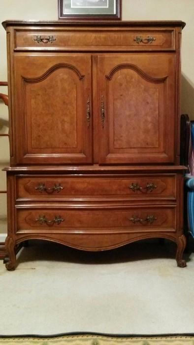 Vintage French Provincial Gentleman's Chest, manufactured by Century Furniture Co.