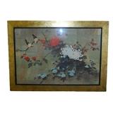 Asian inspired floral print in Gold Gilt Contemporary frame under glass
Condition: Good
Shipping: Yes
Size:25" x 35"