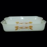 Anchor Hocking, Fre King<, "Sheaves of Wheat" Pattern double open casseroles, set of two(2)
Condition: Good
Shipping: Yes
Size:9" x 11" each