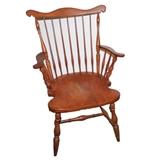 Pair of Solid Cherry Penfield Traditional by Harden Windsor Arm Chairs Condition: Good