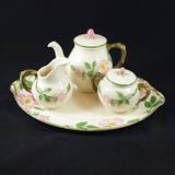 Vintage Ceramic Franciscan Ware "Dessert Rose" Tea Set with Tray