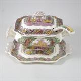 Mason's Vintage English Soup Tureen with Serving Dish and Ladle Condition:Very Good