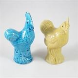 Pair of Vintage Ceramic Rooster Figurines Condition: Very good Shipping: Yes