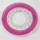 Group of 8 Tiffin "Kings Crown" Clear and Ruby Flash Dinner Plates