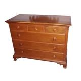 Vintage Maple Colonial Style 6 Drawer Dresser by Kling Factories Falconer, NY