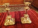 SILVERPLATE CANDLESTICKS