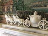 Bisque horse and carriage