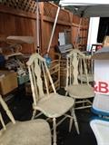 Vintage wood kitchen chairs