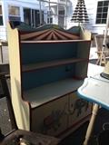 Hand painted kid's book shelf 