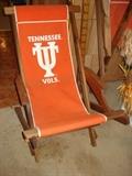 Go Vols! canvas and wood chair