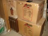 kerosene heaters, older dehumidifier, ice cream freezer.