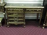 vintage black & gold desk (priced individually) 