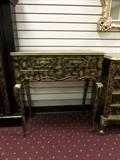 small black & gold writing desk (priced individually) 