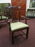 antique table & Bernhardt chairs