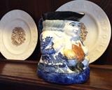 Blue Willow toby mug