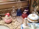 Perfume bottles and Dresser set