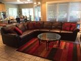 LEATHER SECTIONAL