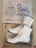 Riedell skating boots in original box and in wonderful condition - frozen in time!